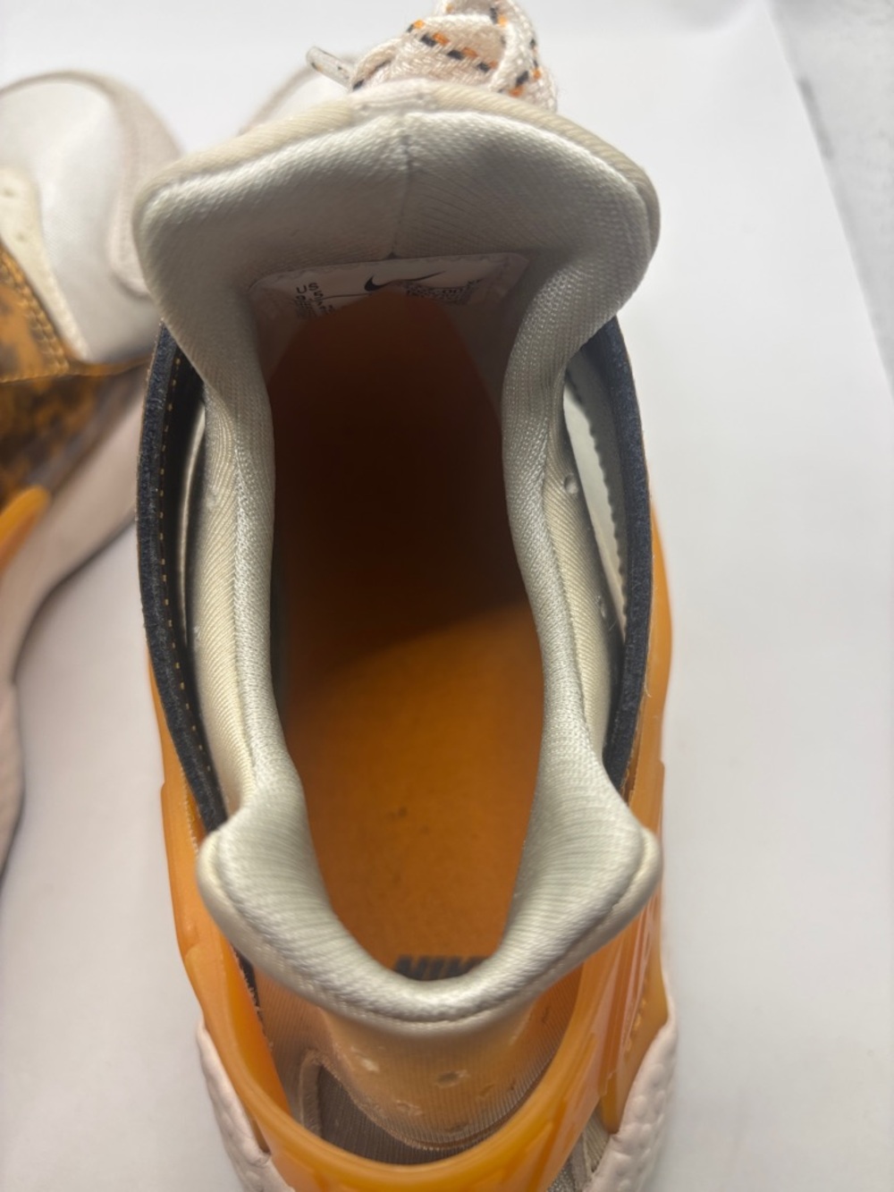 Nike Air Huarache Tortoiseshell sneakers SZ 9.5M model DQ9317-001 Suede neoprene - Picture 9 of 12